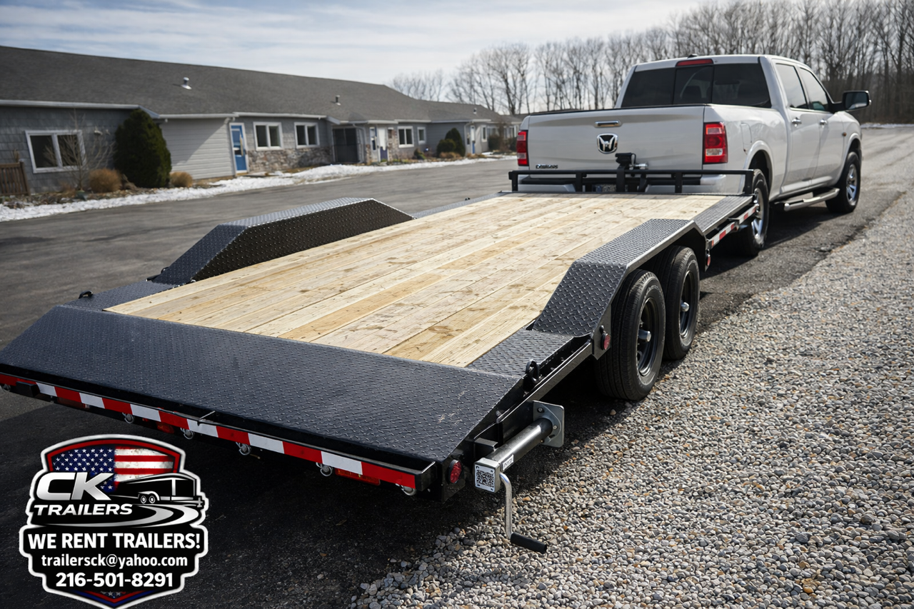 22ft Equipment Trailer by PJ available for rent