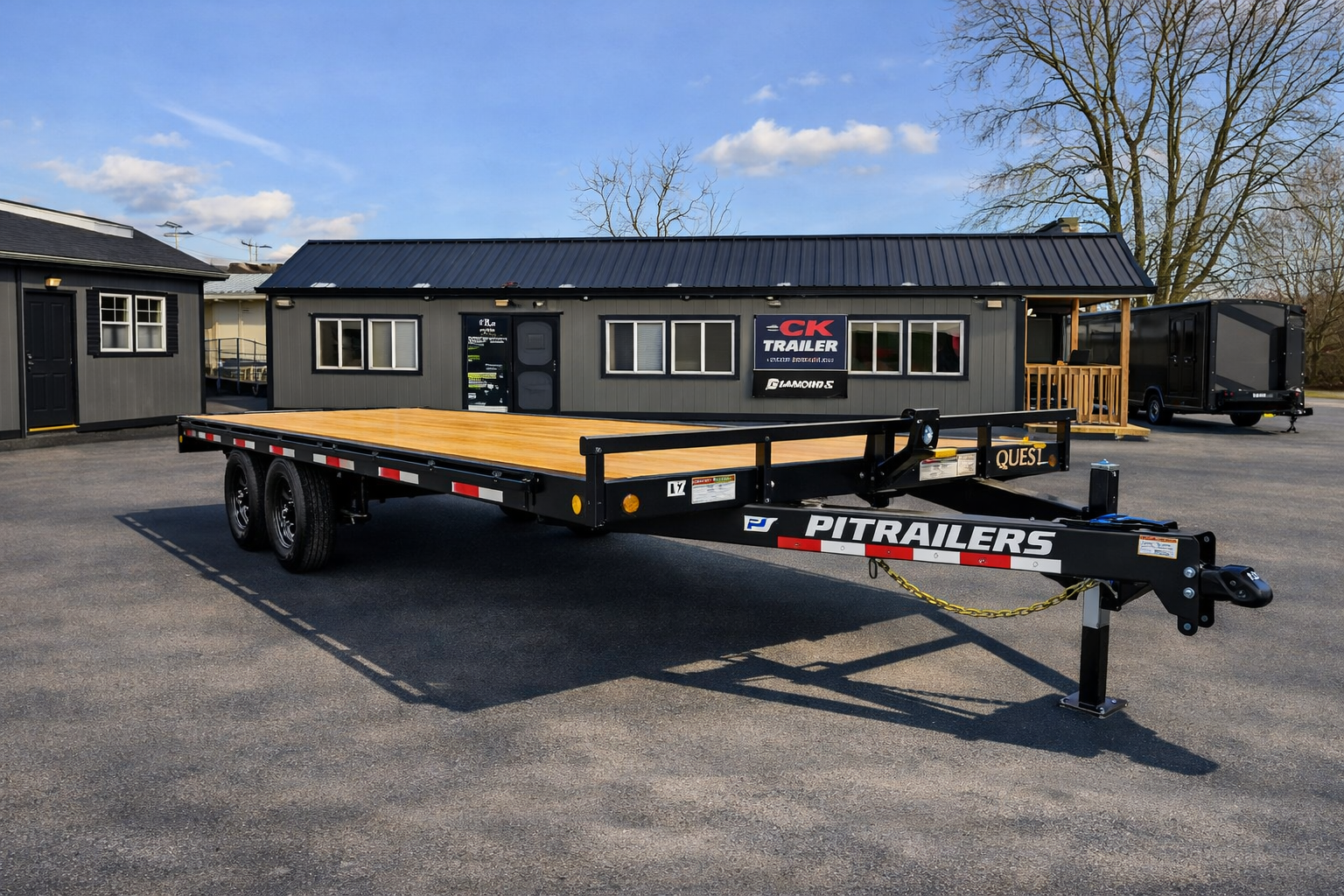 20ft Deckover Trailer by PJ available for rent